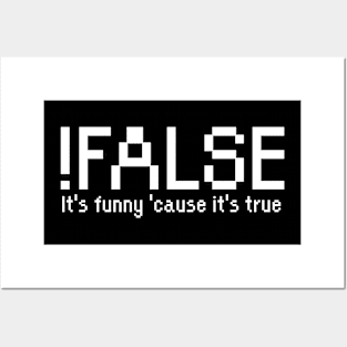 !False - It's funny 'cause it's true Posters and Art